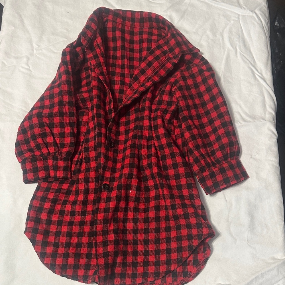 Kids Red and Black Checkered Shirt
